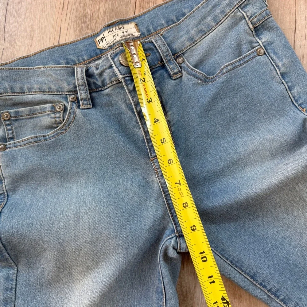 Free People Just Float On Flare Jeans Light Wash Boho 70s Women's W27